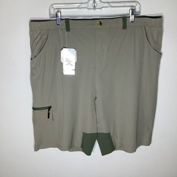 Little Donkey‎ Andy Mens Dry Tech Lightweight Cargo Shorts Tan Size XXL NWT - Picture 2 of 9